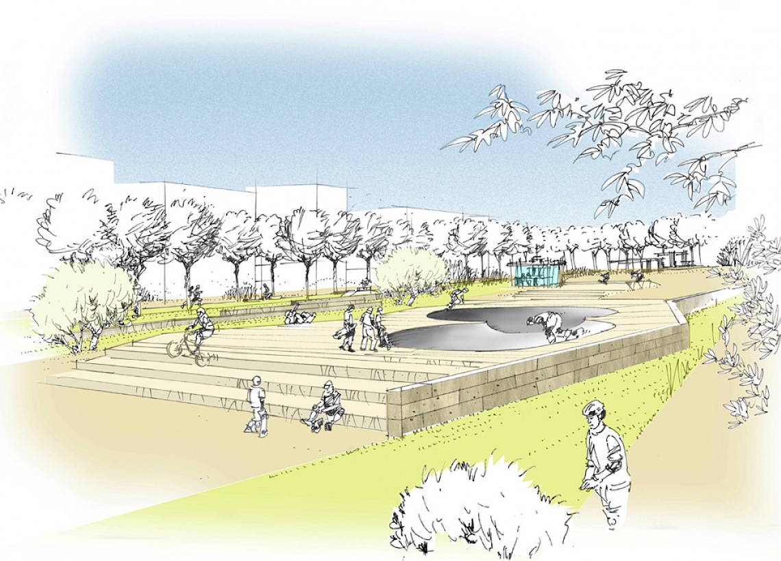 Park im Überseepark Bremen (2010)