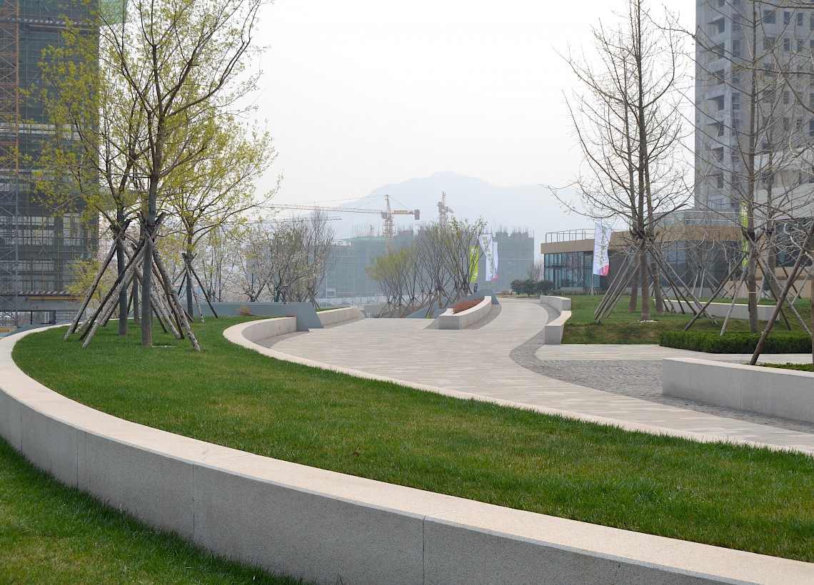 Freianlagen am Culture Exchange Plaza