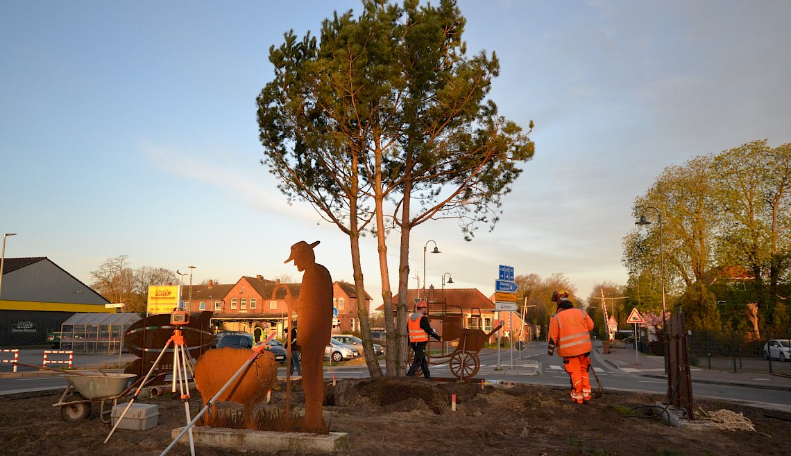 Pflanzaktion im Morgengrauen